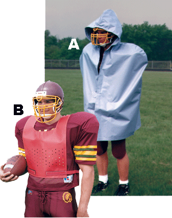 Football Sideline Capes & Scrimmage Vest